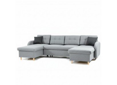 Żywy krajobraz Narożnikowa kanapa Materiał Kształt U funkcji łóżka Couch Deko Design Podkładka