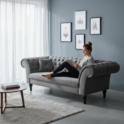 Sofa 2 miejsce do siedzenia Design Sofy Podkładka Modern Material Siedziba Dwumiejscowa Skóra Nowość