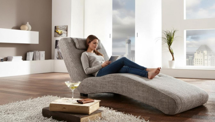 Szezlong relaksacyjny sofa wypoczynkowa Chesterfield kanapa rozkładana sofa Włókienniczy