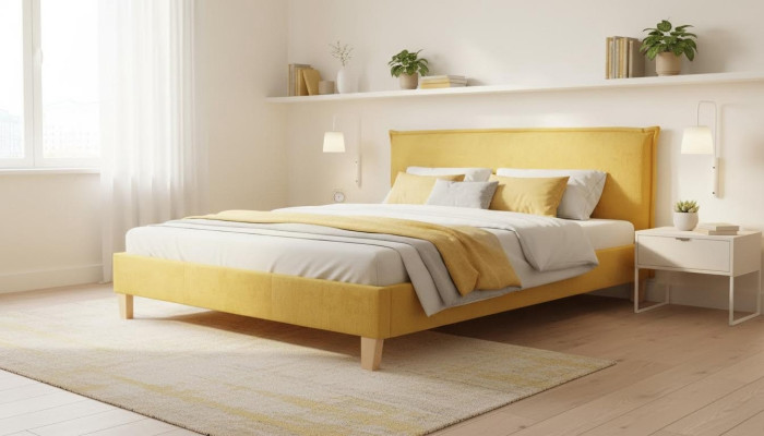 Designerskie łóżko tapicerowane łóżka łóżko tekstylne łóżko małżeńskie Podwójne łóżko designerskie