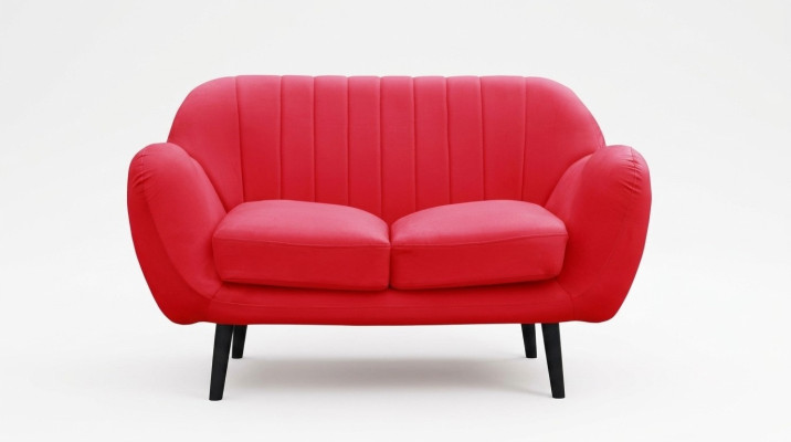 Sofa 2 miejsce do siedzenia Design Sofy Modern Podkładka Materiał Siedziba Dwumiejscowa Skóra Nowość