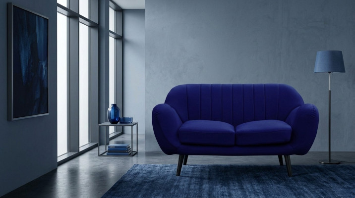 Kanapa Podkładka 3+2+1 miejsce do siedzenia Podkładka Meble Zestaw sofowy Couches Blue Sofas