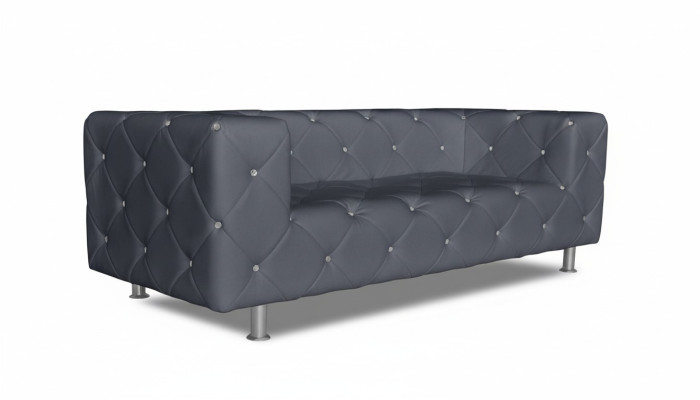 Sofa Trzyosobowa Podkładka Design Sofa Sofa 3-osobowa Siedziba Pokój Chesterfield Szara Nowość