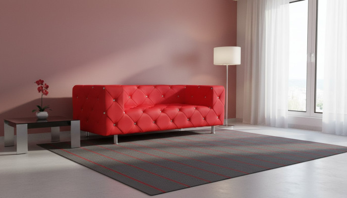 Sofa trzyosobowa Design Sofa Podkładka Sofa Sofa tekstylna Modern Relaks Club 3 miejsce do siedzenia