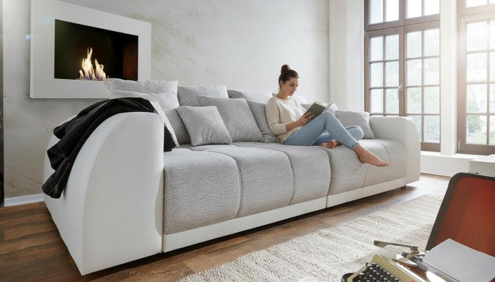 Sofa Kanapa 310cm Podkładka Sofy 5 miejsce do siedzenia Włókienniczy duże kanapy salonowe xxl