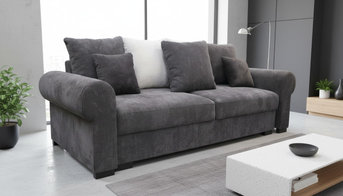 Sofa rozkładana duża xxl Lümmel kanapa do salonu 256cm Funkcja łóżka sofa
