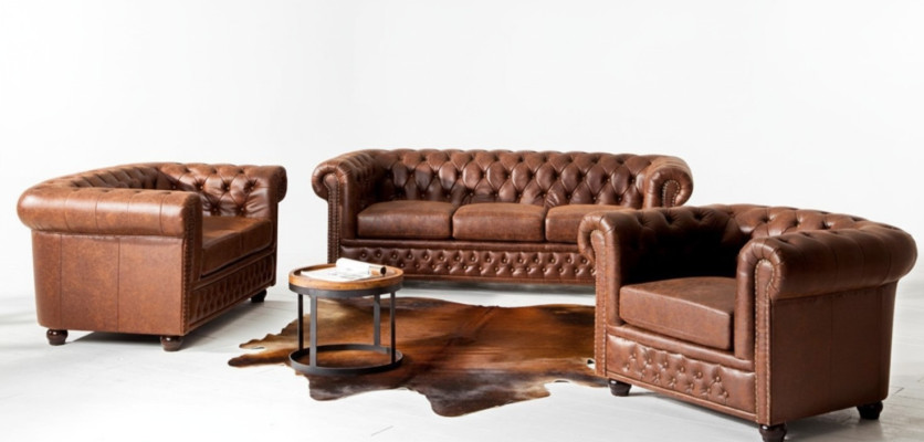 Zestaw sofowy 3+2 miejsce do siedzenia Nowy zestaw Design Sofy Podkładka Deco Kanapy Skóra