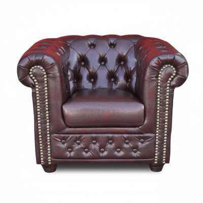 Chesterfield Fotel TV Couch 1 miejsce do siedzenia Sofa Materiał Włókienniczy Kanapy Podkładka