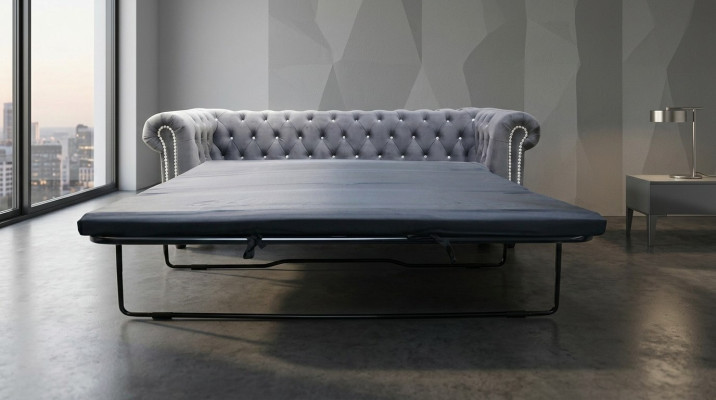 Chesterfield 3 miejsce do siedzenia Funkcja łóżka Sofa Couch Podkładka Ustawić Couches Sleep