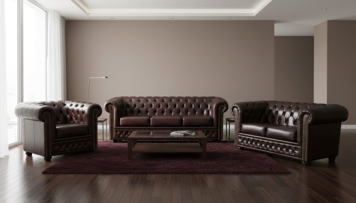 Skórzana sofa Zestaw sofowy 3+2+1 miejsce do siedzenia Zestaw Ustawić tapicerowaną sofę kanapową