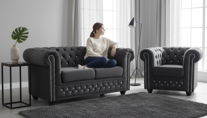 Zestaw sofowy 2+1 miejsce do siedzenia Sofa Siedziba Couch Podkładka Ustawić Modern Couches Nowość