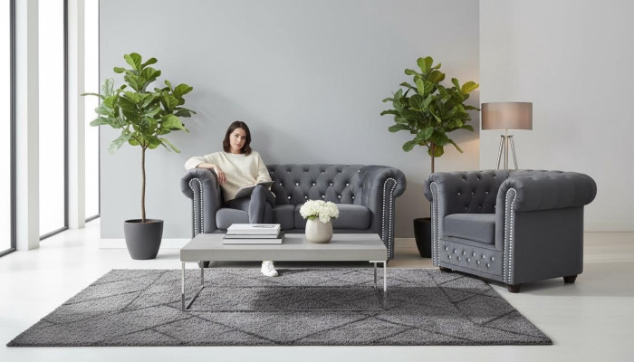 Chesterfield Zestaw sofowy 2+1 miejsce do siedzenia Design Couch Podkładka Sofa Ustawić Zestaw Nowy