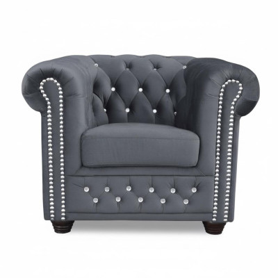 Kanapy Chesterfield Fotel TV Kanapa 1 miejsce do siedzenia Sofa Włókienniczy Materiał Podkładka Nowe