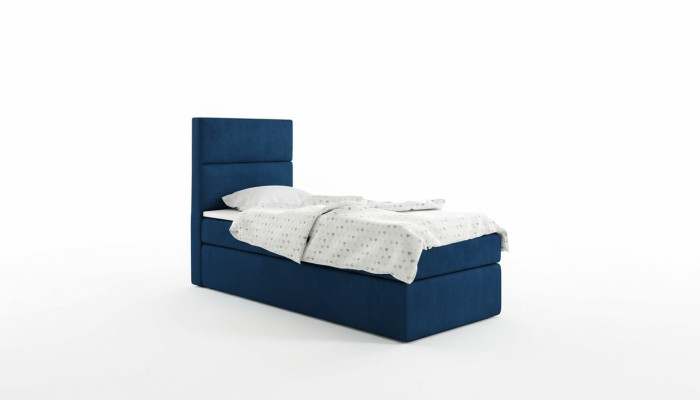 Łóżko Box Spring Blue Design Łóżko Big Podkładka Hotel Marriage Luksusowe łóżko 80x200cm Nowość