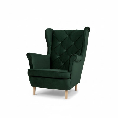 Chesterfield Fotel TV Kanapa 1 miejsce do siedzenia Sofa Materiał Włókienniczy uszyFotel