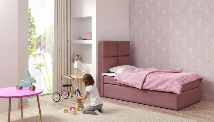 Hotel Łóżko Boxspring Blue Design Łóżko Big Podkładka Małżeństwo Luksusowe łóżko