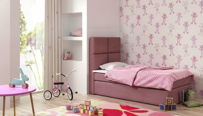 Hotel Łóżko Boxspring Blue Design Łóżko Big Podkładka Małżeństwo Luksusowe łóżko