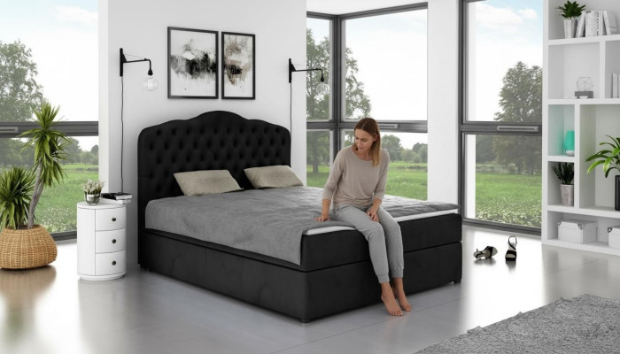 Designerskie łóżko Chesterfield Hotel łóżko Double Sleep Pokój Luxury