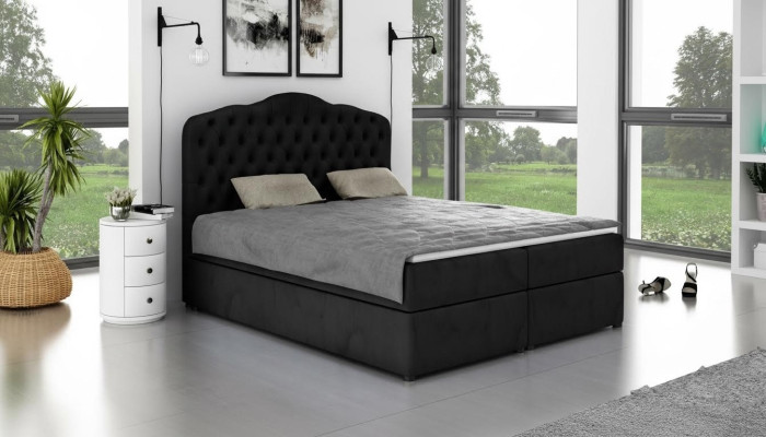 Designerskie łóżko Chesterfield Hotel łóżko Double Sleep Pokój Luxury