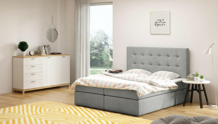 Łóżko Chesterfield Design Dekoracja Luksusowe łóżko hotelowe 180x200cm Sleep Pokój