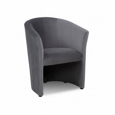 Fotel Club Lounge Design Lehn Krzesło Podkładka Sofa 1 miejsce siedzące TV Czarny