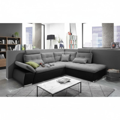 Narożnikowa kanapa Sofa w kształcie litery L Couch Design Podkładka Modern Skóra Włókiennicza Funkcja łóżka