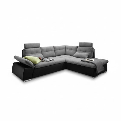 Narożnikowa kanapa Sofa w kształcie litery L Couch Design Podkładka Modern Skóra Włókiennicza Funkcja łóżka