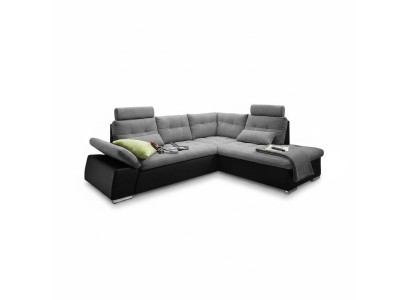 Narożnikowa kanapa Sofa w kształcie litery L Couch Design Podkładka Modern Skóra Włókiennicza Funkcja łóżka