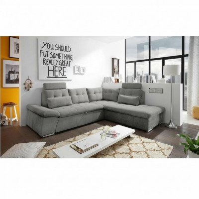 Design Narożnikowa kanapa Sofa rozkładana w kształcie litery L Funkcja łóżka Podkładka rozkładana sofa Włókienniczy