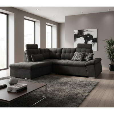 Narożnikowa kanapa Sofa w kształcie litery L Couch Design Podkładka Modern Włókienniczy funkcja łóżka Materiał