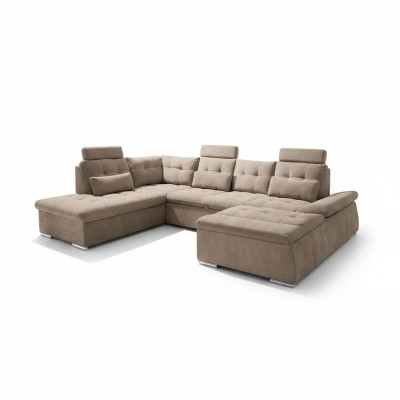 Funkcja łóżka Narożnikowa kanapa Kształt U Sofa Couch Design Couch Podkładka Włókienniczy Modern