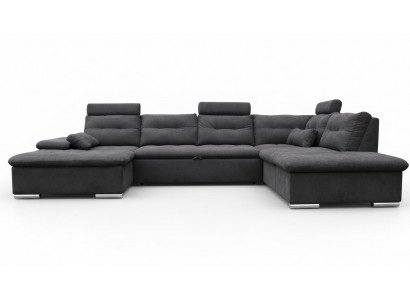 Narożnikowa kanapa Sofa w kształcie litery U Żywy krajobraz Ustawić Materiał sof funkcja spania