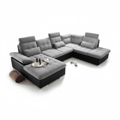 Narożnikowa kanapa Materiał Kształt U funkcji łóżka Couch Design Podkładka Włókienniczy Skóra Narożnik