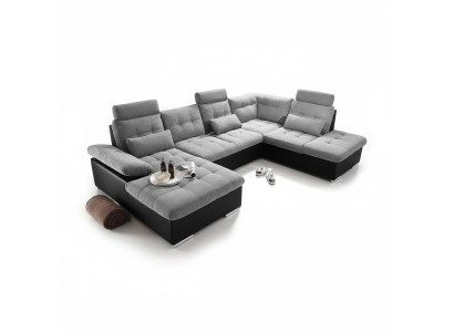 Narożnikowa kanapa Materiał Kształt U funkcji łóżka Couch Design Podkładka Włókienniczy Skóra Narożnik