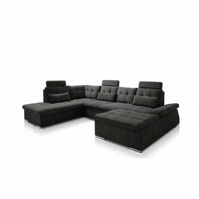 Narożnikowa kanapa Kształt U Sofa Design Podkładka Modern Włókienniczy Podstawa łóżka Funkcja łóżka