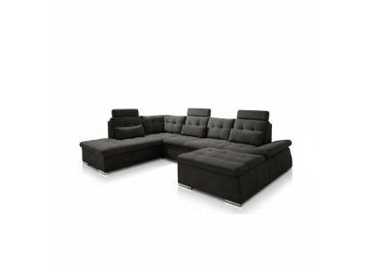 Narożnikowa kanapa Kształt U Sofa Design Podkładka Modern Włókienniczy Podstawa łóżka Funkcja łóżka