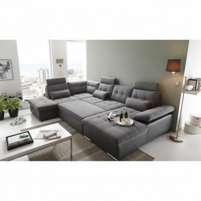 Design Narożnikowa kanapa Materiał w kształcie litery L Funkcja łóżka Couch Podkładka Narożnik Modern