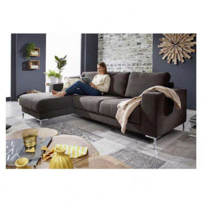 Żywy krajobraz L-Shape Narożnikowa kanapa Couch Design Podkładka Włókienniczy Ustawić Sofa