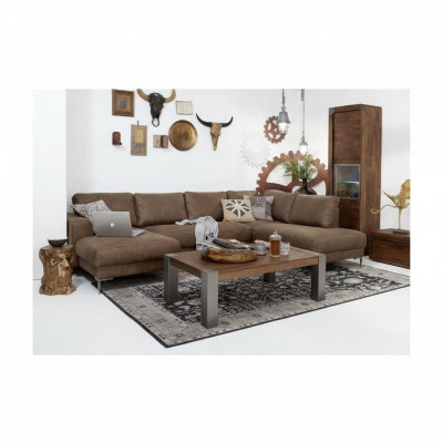 Narożnik Narożnikowa kanapa Kształt U Żywy krajobraz Sofa Couch Podkładka Ustawić Vintage
