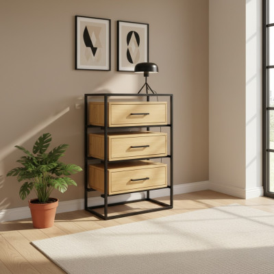Designerski Loft Kredens Kredens Szafa Living Pokój Półka Luxury Metal Komody