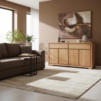 Kredens xxl Sypialnia Komoda do salonu Solidne meble Drewniana szafka Szafki