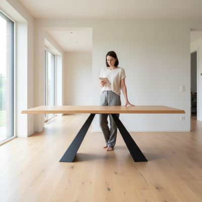 Stół obiadowy Spotkanie Tabela Office Design Drewno Stół konferencyjny Nowy Lite drewno Meble