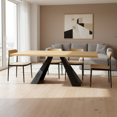 Stół obiadowy Spotkanie Tabela Office Design Drewno Stół konferencyjny Nowy Lite drewno Meble