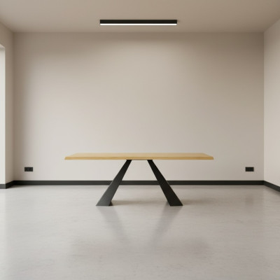 Stół obiadowy Drewno stoły Living Jadalnia Pokój Tabela Solidne drewno 240x100cm Stoły do ​​jadalni Solidny