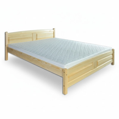 Łóżko 200x200cm Lite drewno -Łóżko Solidne drewno rama łóżka Podwójne łóżko