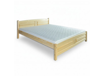 Łóżko 200x200cm Lite drewno -Łóżko Solidne drewno rama łóżka Podwójne łóżko