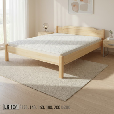 Łóżko drewniane Oryginalne Drewno Łóżko Hotel 200x200 Style Massive Meble Sypialnia