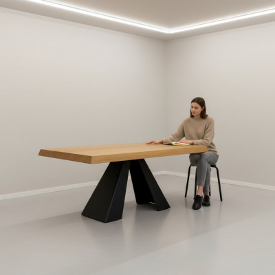 Design X Nogi stolik kawowy Kiefer Solidny Oryginalne Drewno Meble Boczne Tablica stoły