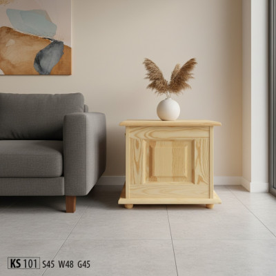 Deko Box Lite drewno Meble Drewno Meble Praca fizyczna Schatule Skrzynia Prawdziwe drewno 45x45cm