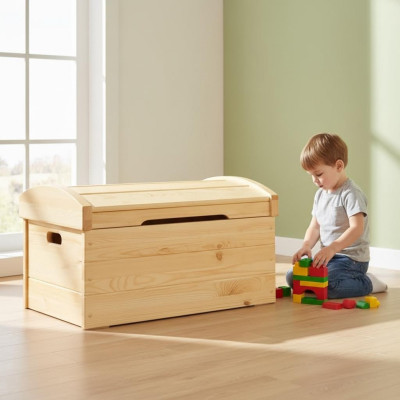 Deko Box Lite drewno Meble Drewno Meble Praca fizyczna Schatule Skrzynia Prawdziwe drewno 77x48cm
